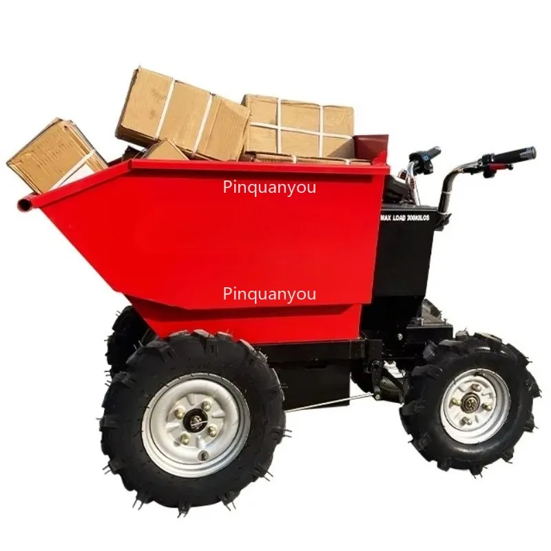 CE Approved High Quality Wheelbarrow Mini Dumper with 300 KG Load Mini Dumper 4 x 4