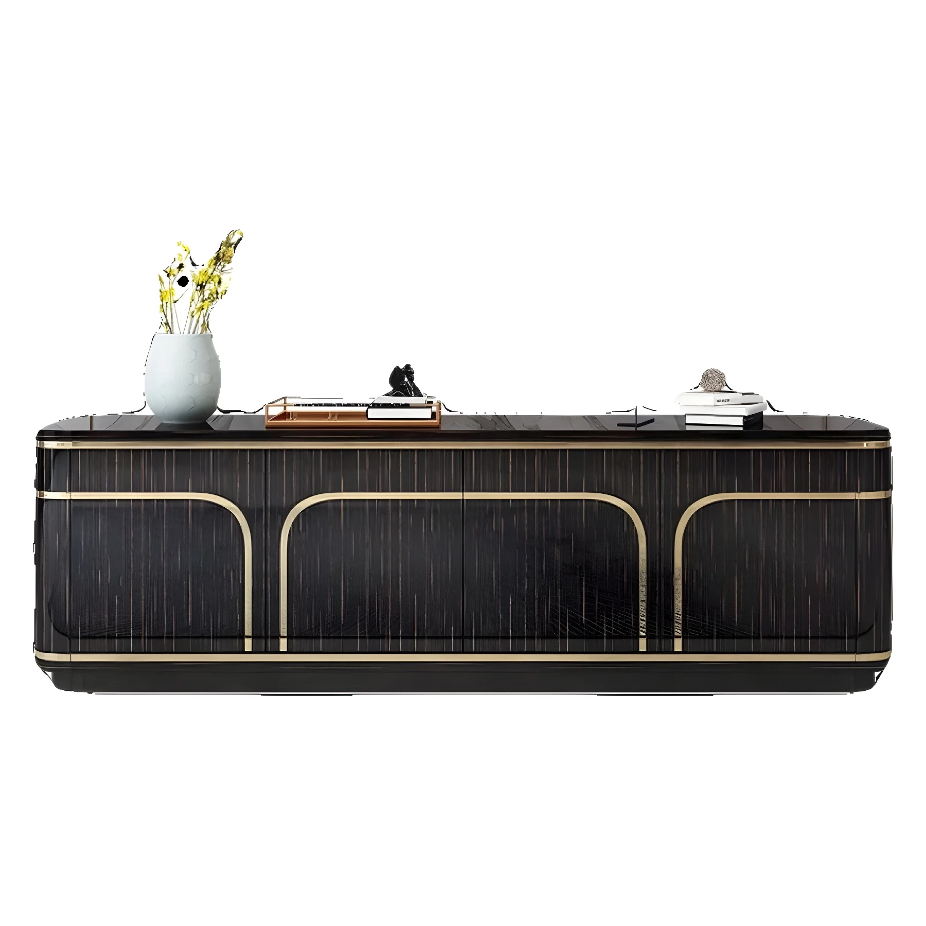 

Light luxury TV cabinet coffee table combination postmodern simple living room Italian TV ground