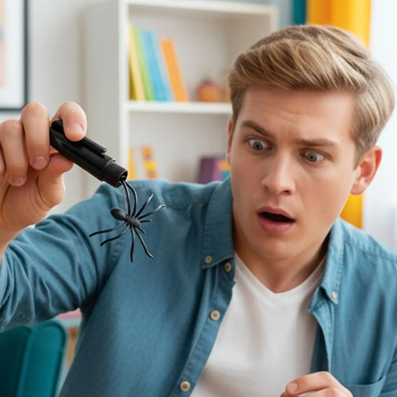 Gag Joke Pen Pocket Size Relaxation Spider Pen For Prank Fun For Women Men Family Students Colleagues Children Birthday
