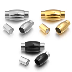 2pcs Stainless Steel Magnetic Clasps Magnet Hook Jewelry Findings Fit 6mm Leather Bracelet Magnetic Clasp DIY Jewelry Making