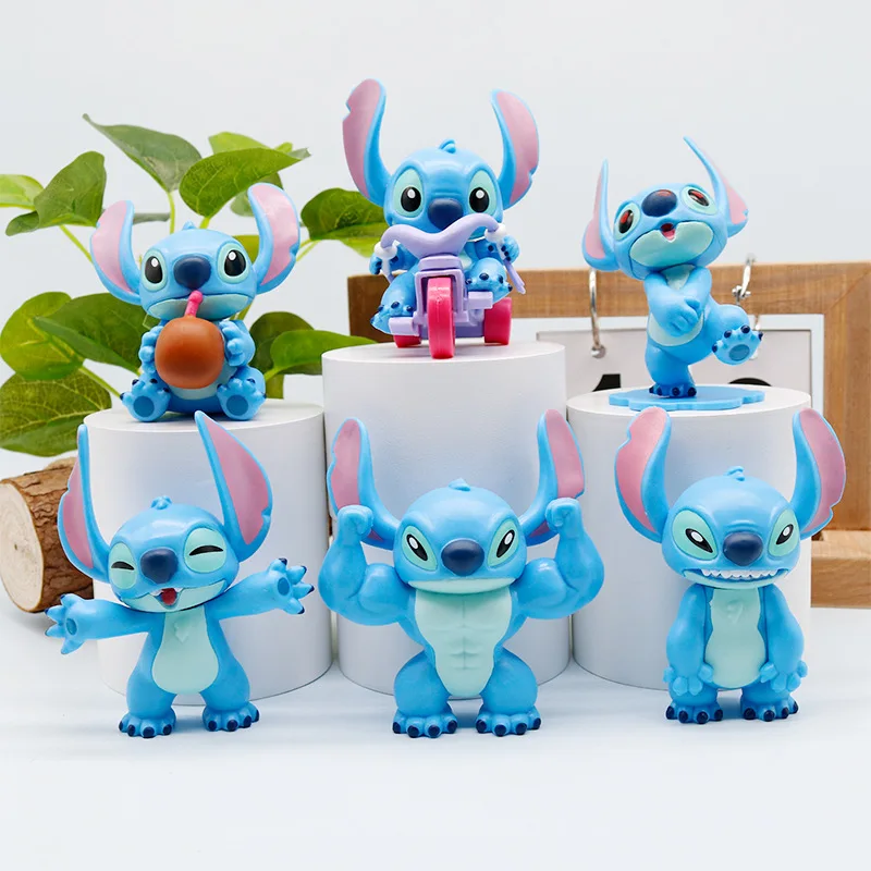 

Star Baby Muscle Stitch Blind Box Toy Car Collectible Figurines Cute And Quirky Series Of Tabletop Ornaments For Gift