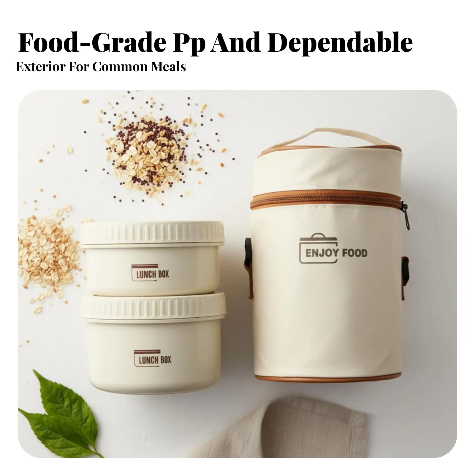 

316 Stainless Steel Insulated Bento Box, Multicompartment Round Lunch Container, Portable Food Set for Office, Students