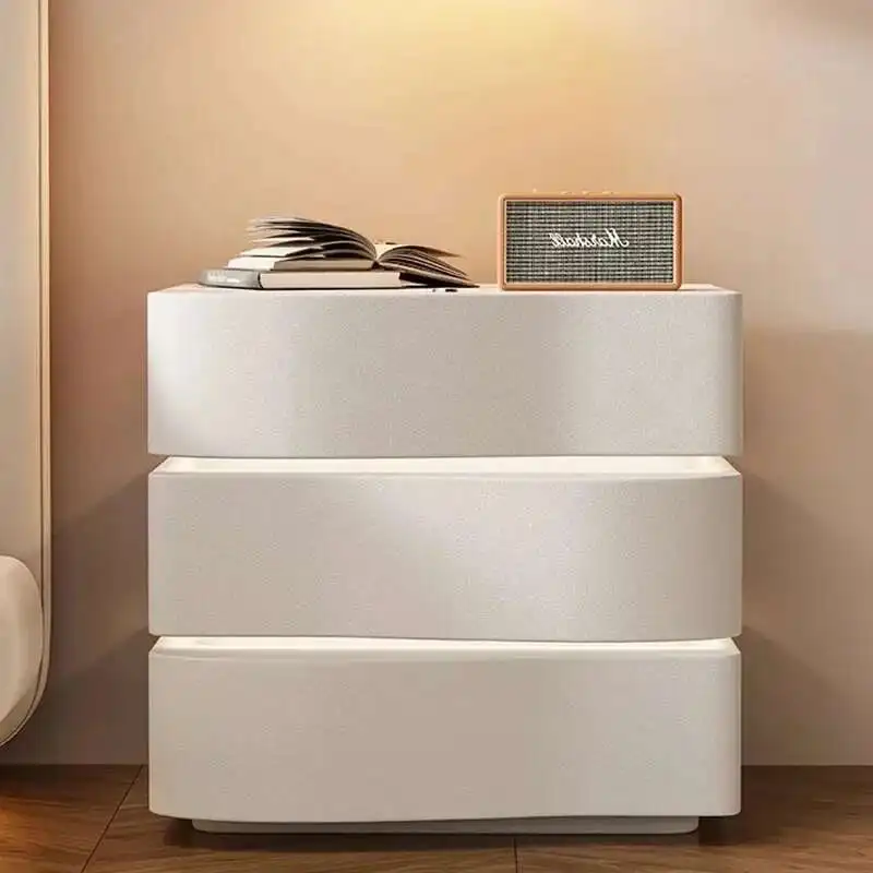 

Minimalist Nordic Nightstand Luxury Bedroom Wood Bedside Storage Nightstands Home Modern Mesa De Noche Garden Furniture Sets