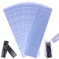 6x25/8x25 Transparent Heat Shrink Film Bag for Smart TV Box Remote Control Waterproof Dustproof Protective Cover Protector Case