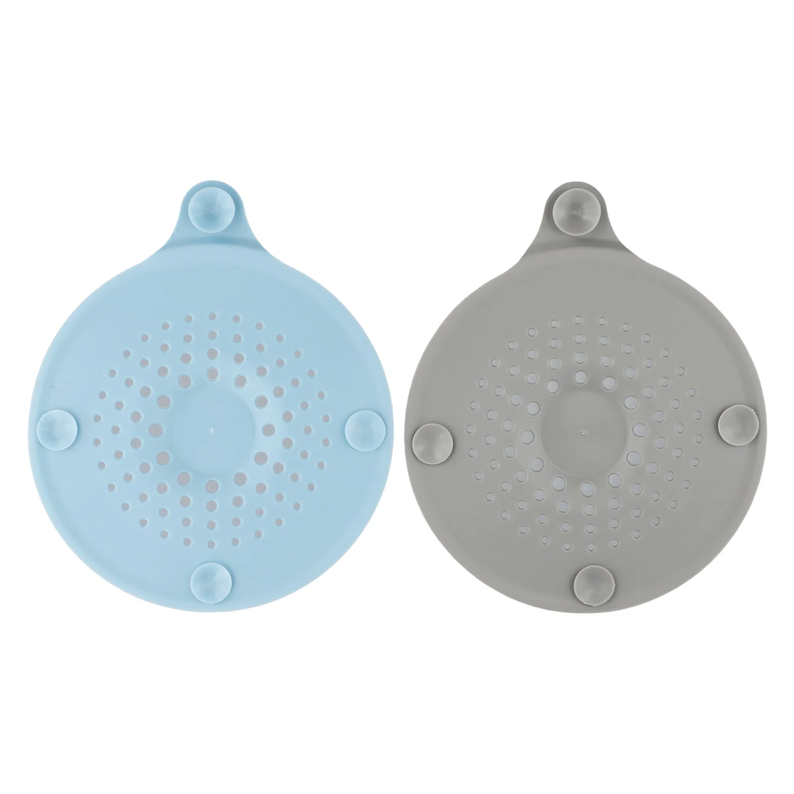 Bathroom Accessories Strong Suction Blue Sink Filter Deformation Resistant Effective Hair Stopper Prevent Clogging