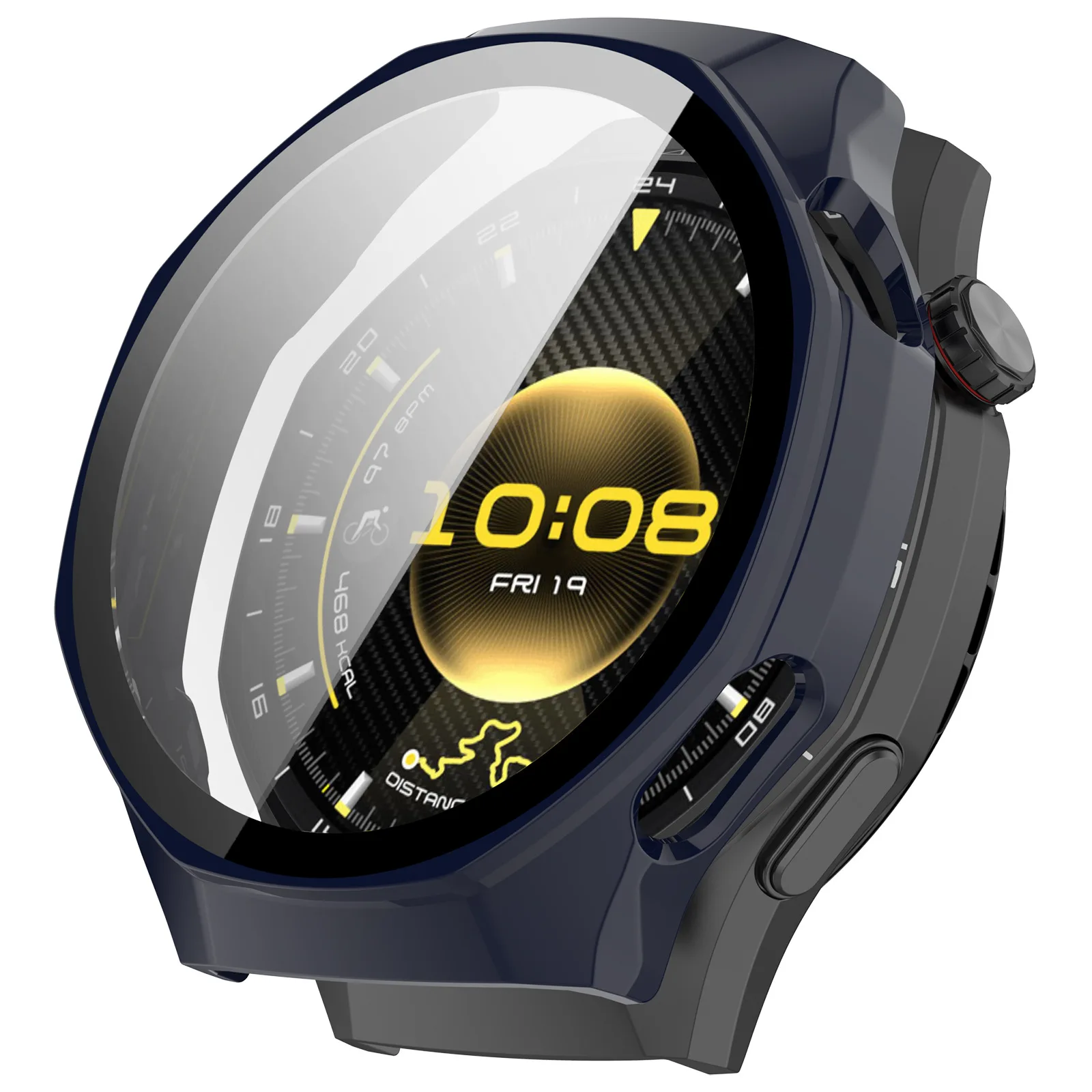 For Huawei Watch GT 6pro 46mm Hard Case Full Coverage Screen Protector With Tempered Glass  2 in 1 Shell Watch Decoration