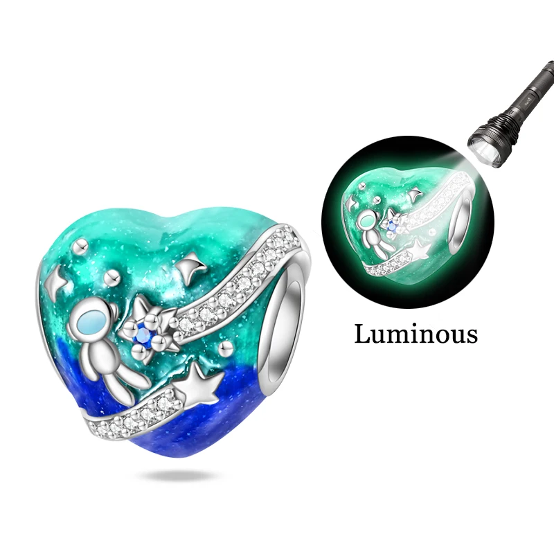 

Подвески-шармы из стерлингового серебра 925 пробы с изображением Вселенной для женщин, подходят для оригинальных браслетов, украшения для самостоятельного изготовления, подарок на день рождения, ювелирные изделия для вечеринок.