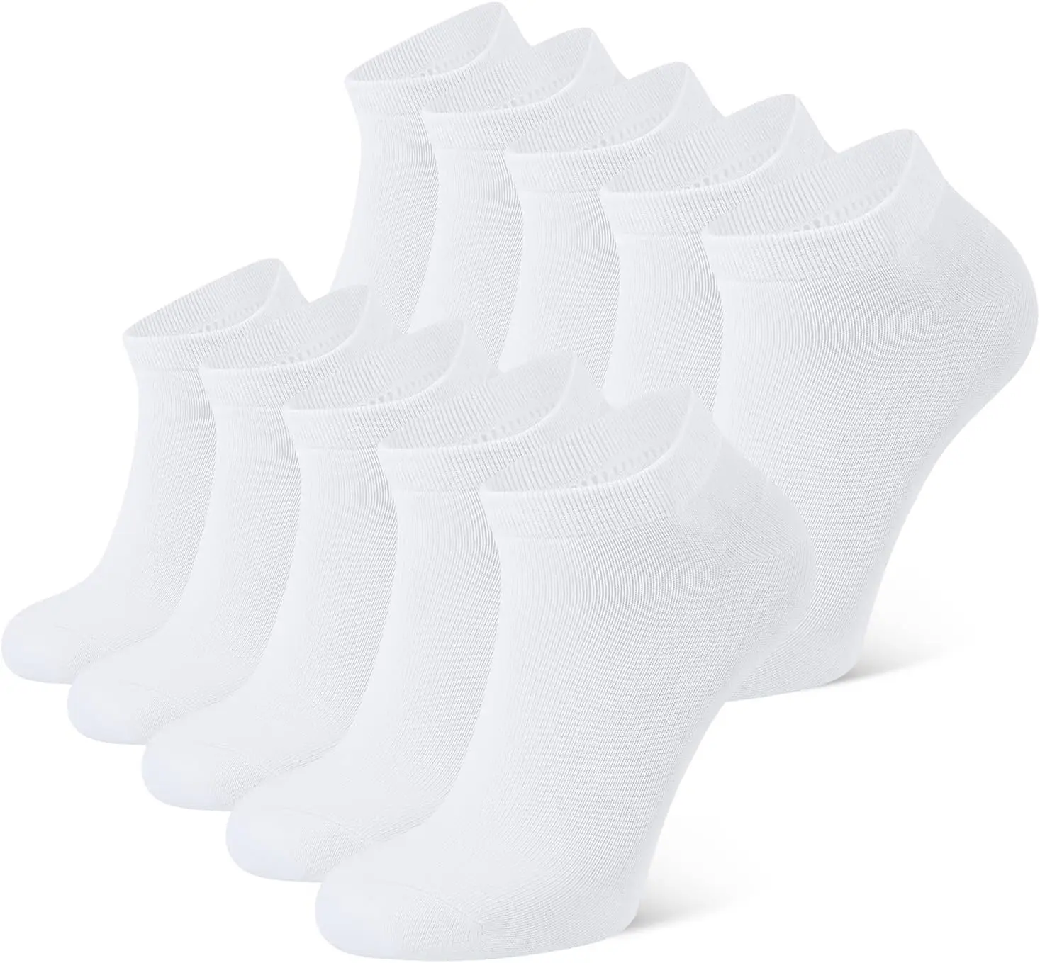 

5/10 Pairs Ankle Socks for Men Women, Cotton Comfortable Non-Slip Low Cut Casual Wear