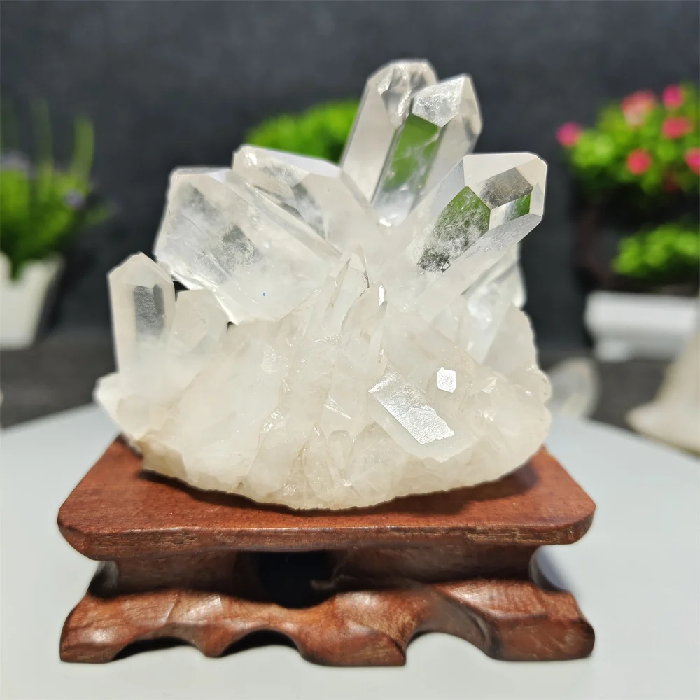 White Crystal Cluster Clear Quartz, Natural Raw Specimen, Healing Gem, Meditation Energy Stone, Home Decoration, High Quality