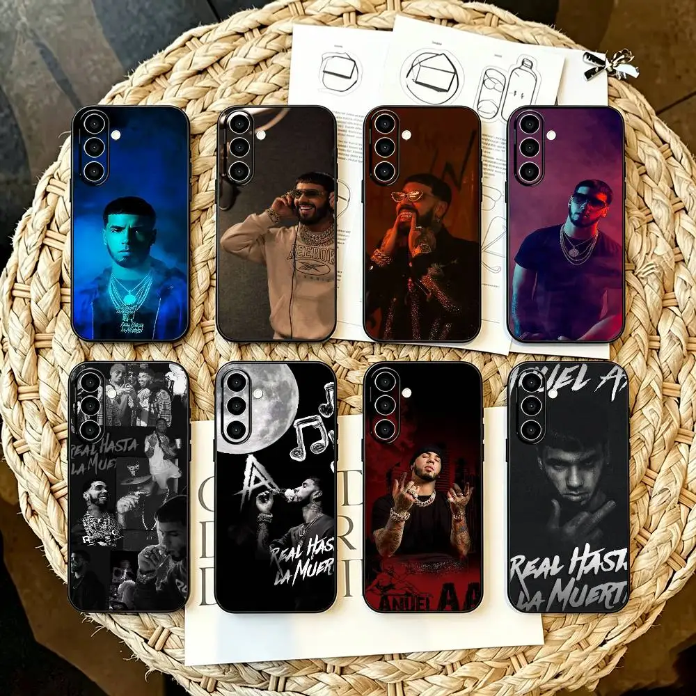 Anuel AA Rapper Hot Phone Case For Samsung Galaxy A55 A35 A54 A53 A33  A52s A42 A32 A71  Black Cover