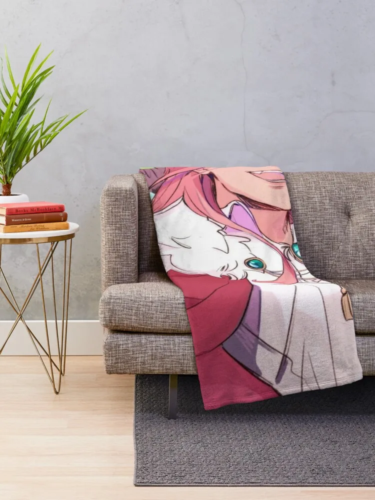 Technoblade Smile Throw Blanket For Decorative Sofa heavy to sleep Giant Sofa Decorative Sofas Blankets