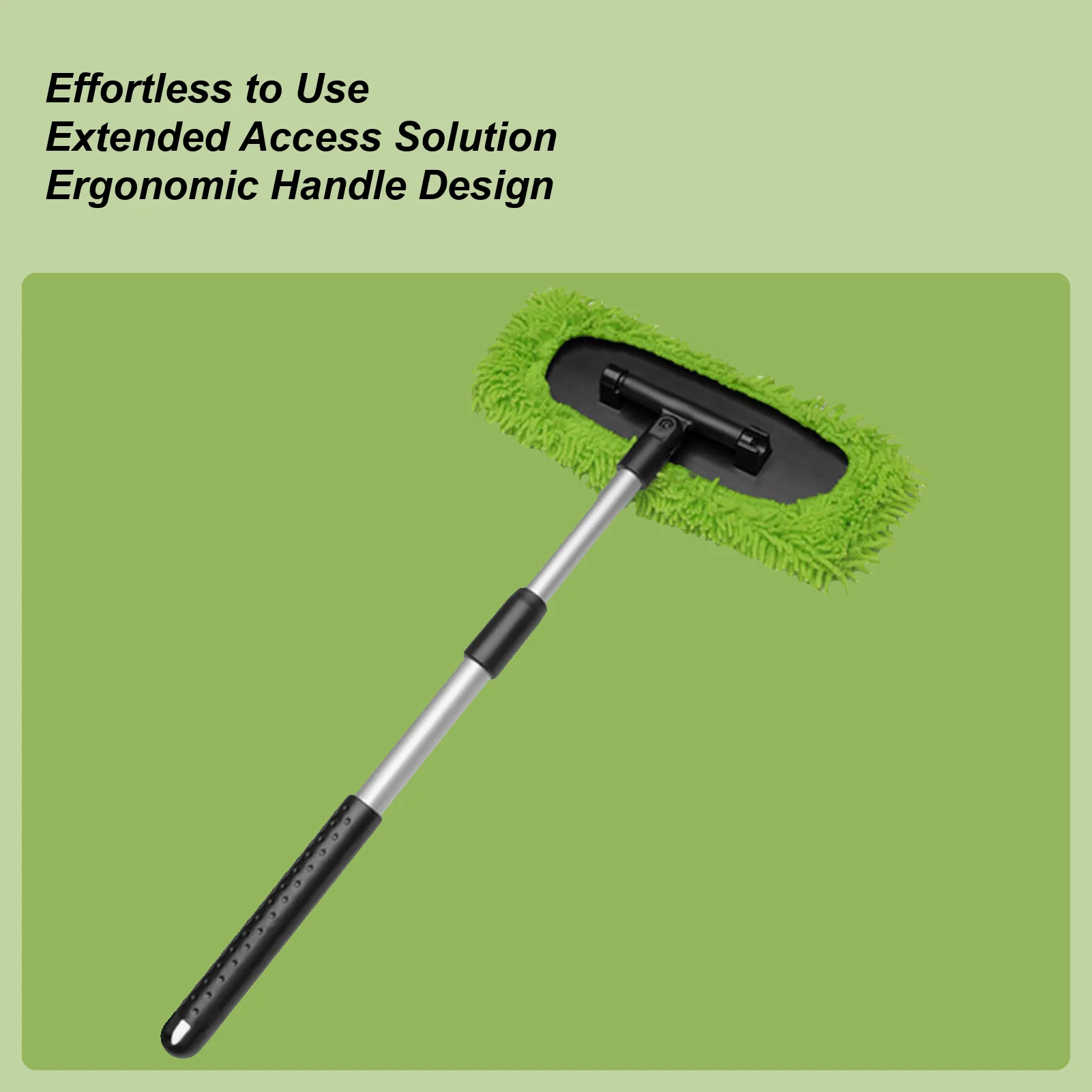 أداة تنظيف الزجاج الأمامي إزالة الصقيع تلسكوبي مقبض طويل ممسحة غسيل السيارات لتنظيف غسل الزجاج شاحنة تفصيل السيارات