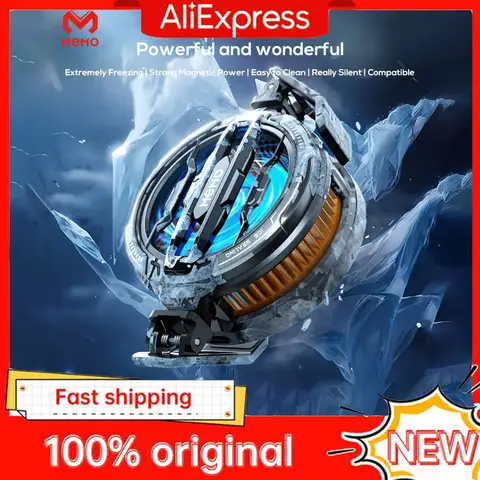 MEMO CX07 Mobile Phone Cooler Magnetic Cooling Fan Case Radiator For PUBG Gaming Back Clip Cool Heat Sink For Smartphones