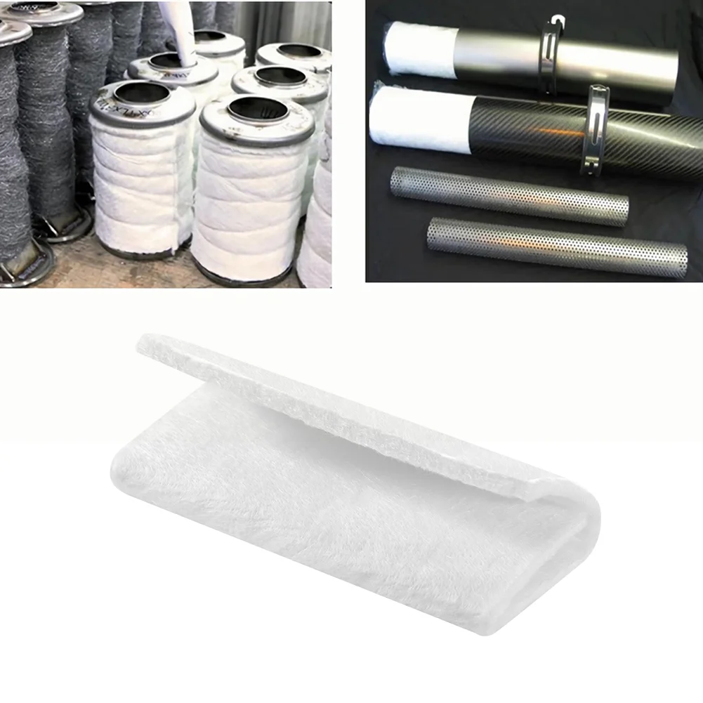 Motorcycle For Exhaust Insulation Pad Constructed from Fiberglass for Effective Heat Containment and Acoustic Isolation