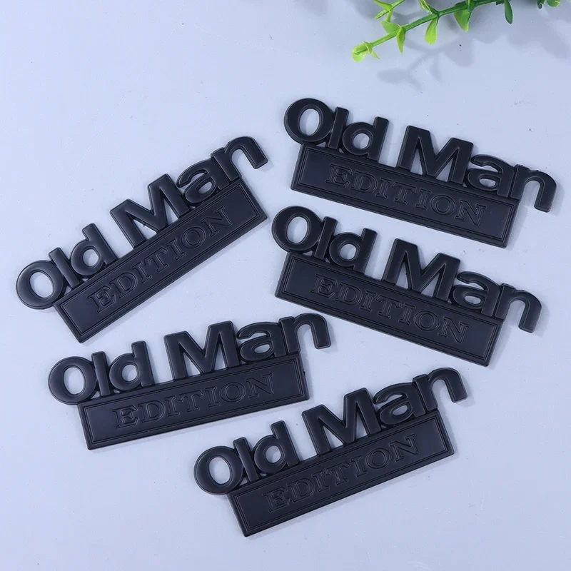 

5Pc Old Man Edition Metal Car Sticker Badges For Car Trunk Door Decoration Badges Old Man Logos Car Decals Motorcycle Decoration