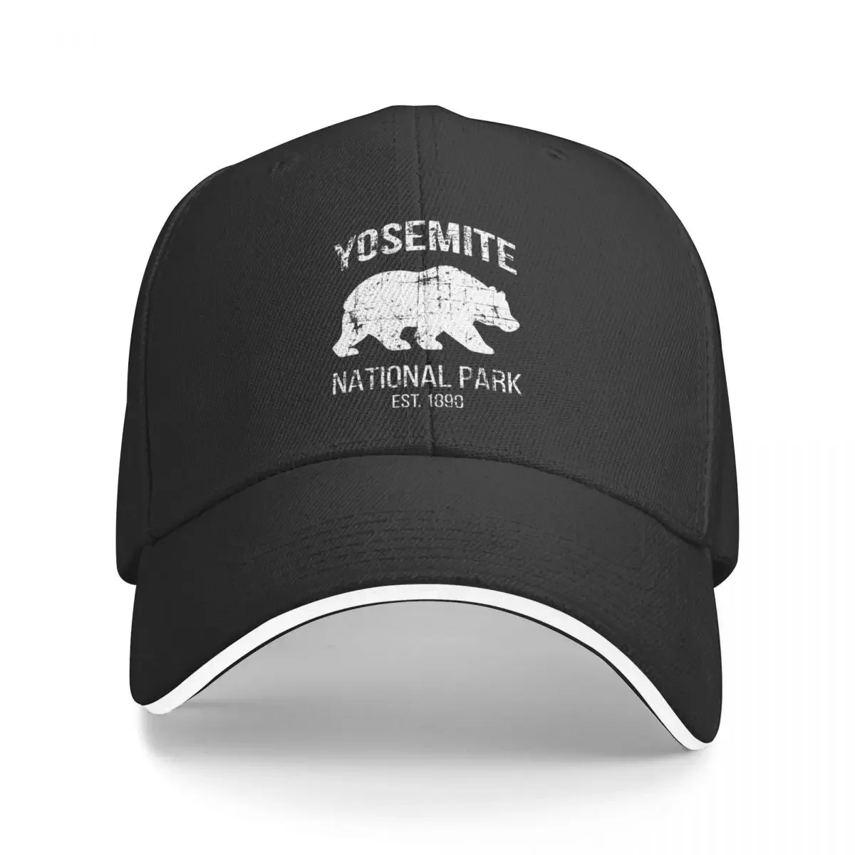 Yosemite National Park Est. 1890 I - Black Bear Baseball Cap Designer Hat western Hat foam party Hat Men Women's