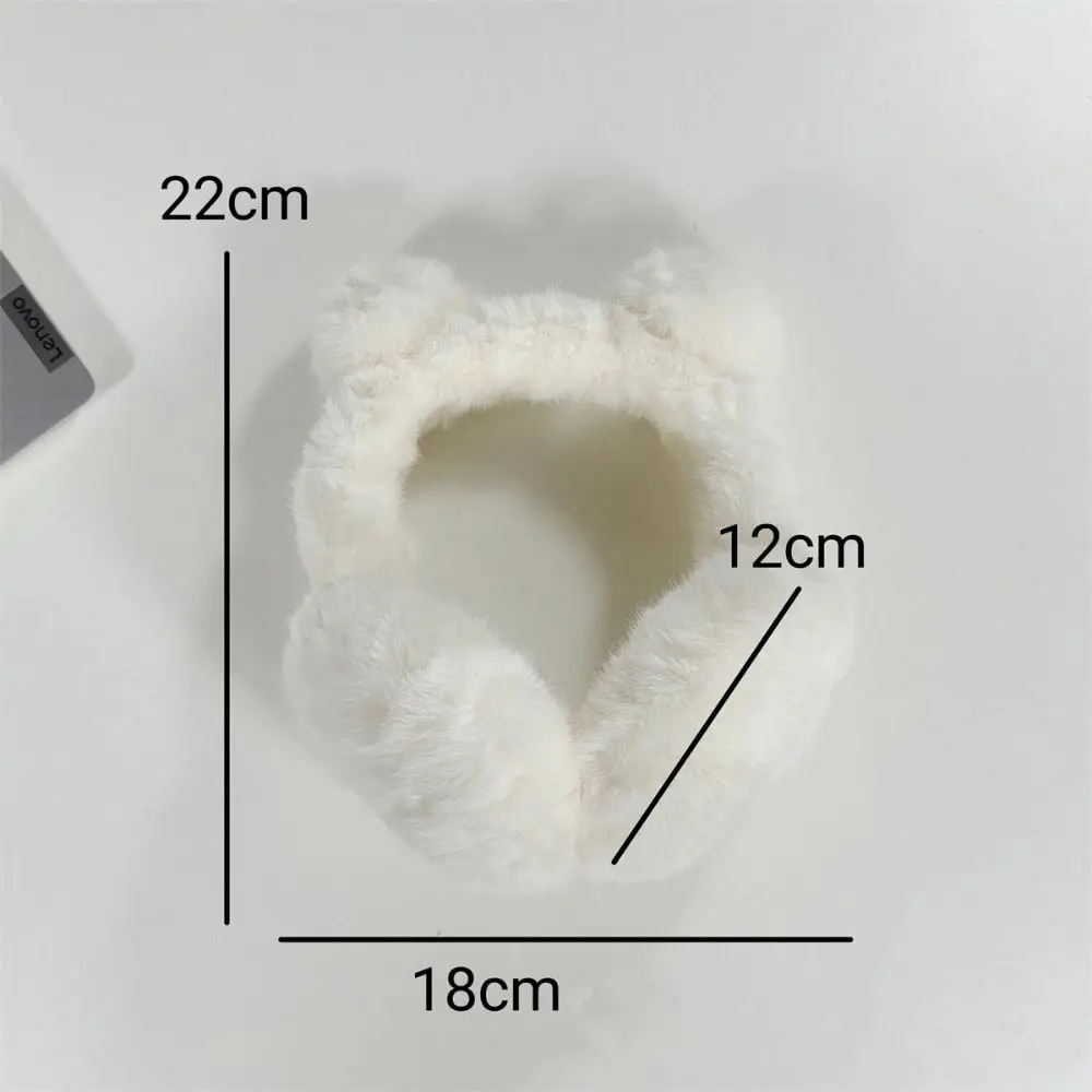 귀여운 곰 귀 모양 귀마개 방풍 접이식 귀덮개 겨울용 따뜻한 귀덮개 야외용