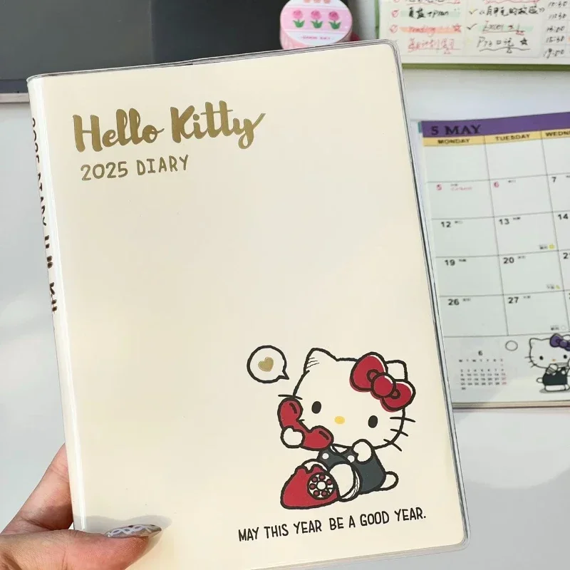 Sanrio Kawaii A5 Cartoon Notebook Hello Kitty Handbook Schedule Book Japanese Student Plan Diary Notebook School Supplies