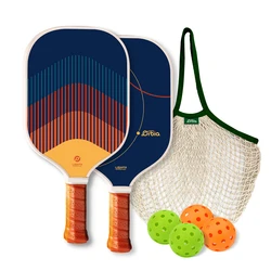 Orbia Pickleball Paddles, Carbon Fiber Surface Pickleball Set with 2 Pickleball Rackets,4 Balls,1 Net Bag