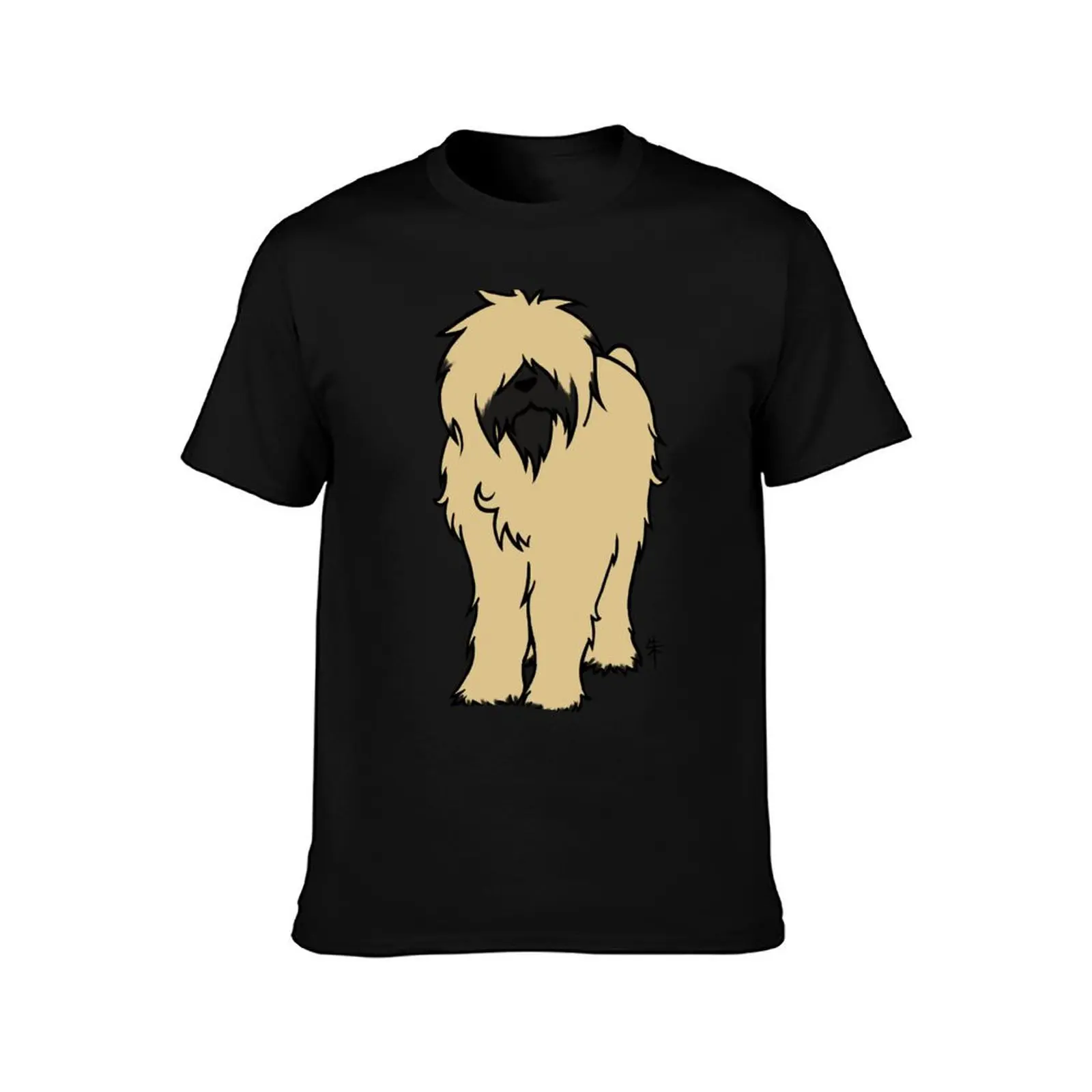 Bouvier des Flandres - Fawn T-Shirt Simple Casual Short Sleeve Cotton T-Shirt