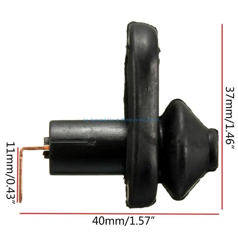 270E العالمي سيارة السيارة الداخلية الباب ضوء لافت للانتباه مفتاح لمبة زر السيارات الداخلية ضوء مفتاح لمبة زر أسود #6