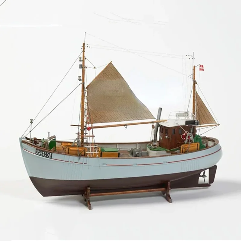 Wooden Sailboat Model Mary Ann Assembly Kit DIY Handmade Ship Model Kit Toy Gift Sailboat Model Ornaments Collection