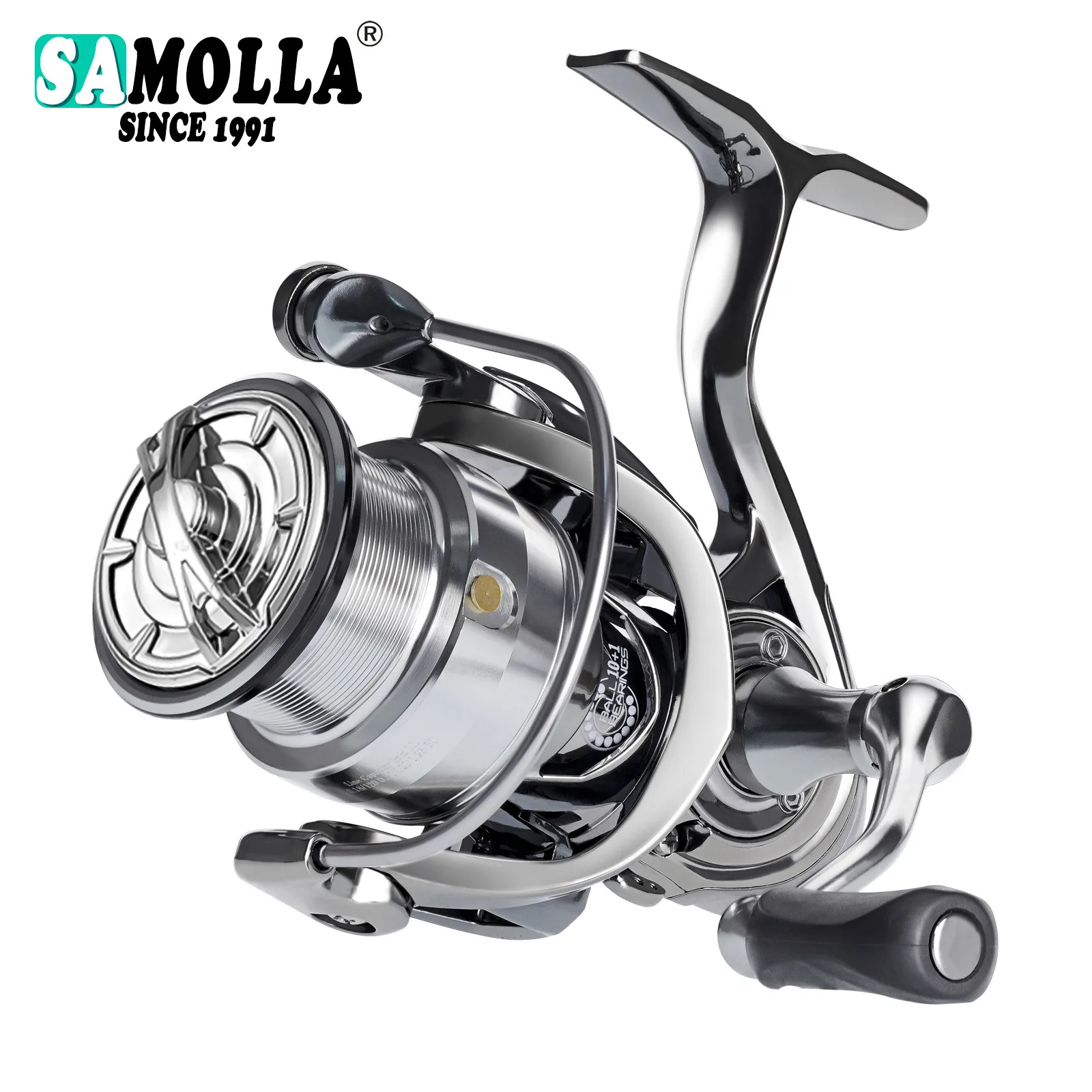 

Spinning Fishing Reel Full Metal Body Drag 10KG Shallow Spool Ultra-Long Throwing Doulbe Handles 10 Size CNC Spool Sea Reel