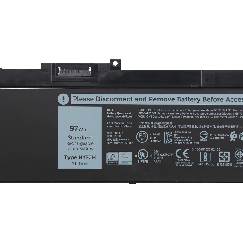 Imagem -03 - Bateria do Portátil para Dell Precision 7530 7540 7730 7740 Nyfjh 5tf10
