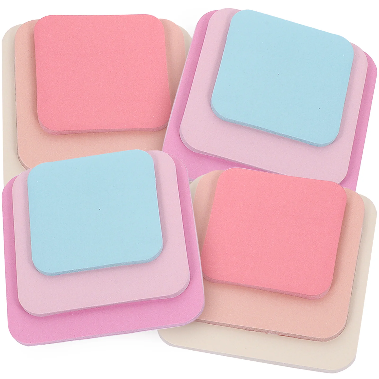 4pcs Sticky Tabs Memo Pads 1.5 X 2 Self-Adhesive Memo Stickers Decorative Notepad For School Office Organization Students