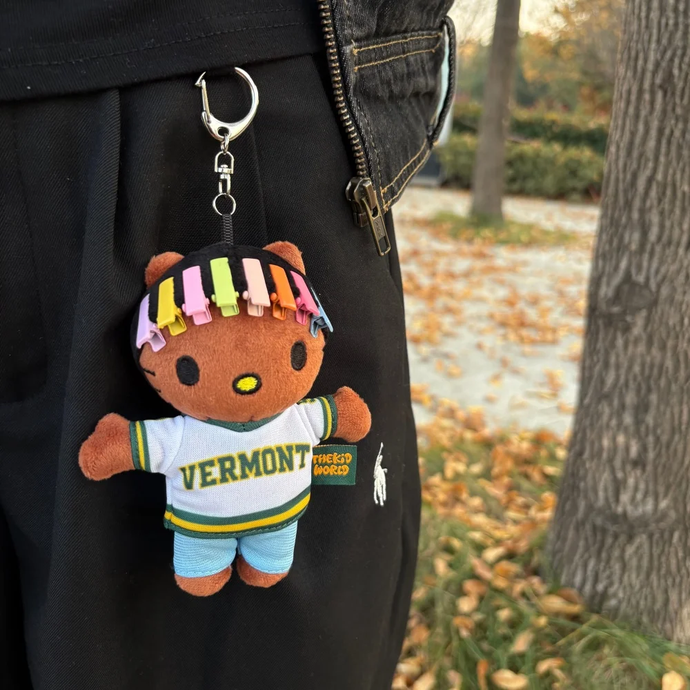 Drake-Kitty Plüsch-Schlüsselanhänger, Hello Kitty Plüschtiere, Stofftier, Anhänger, Puppenkollektion, niedliche Kinder, Jungen, Mädchen, Geburtstag, Weihnachten, Geschenk