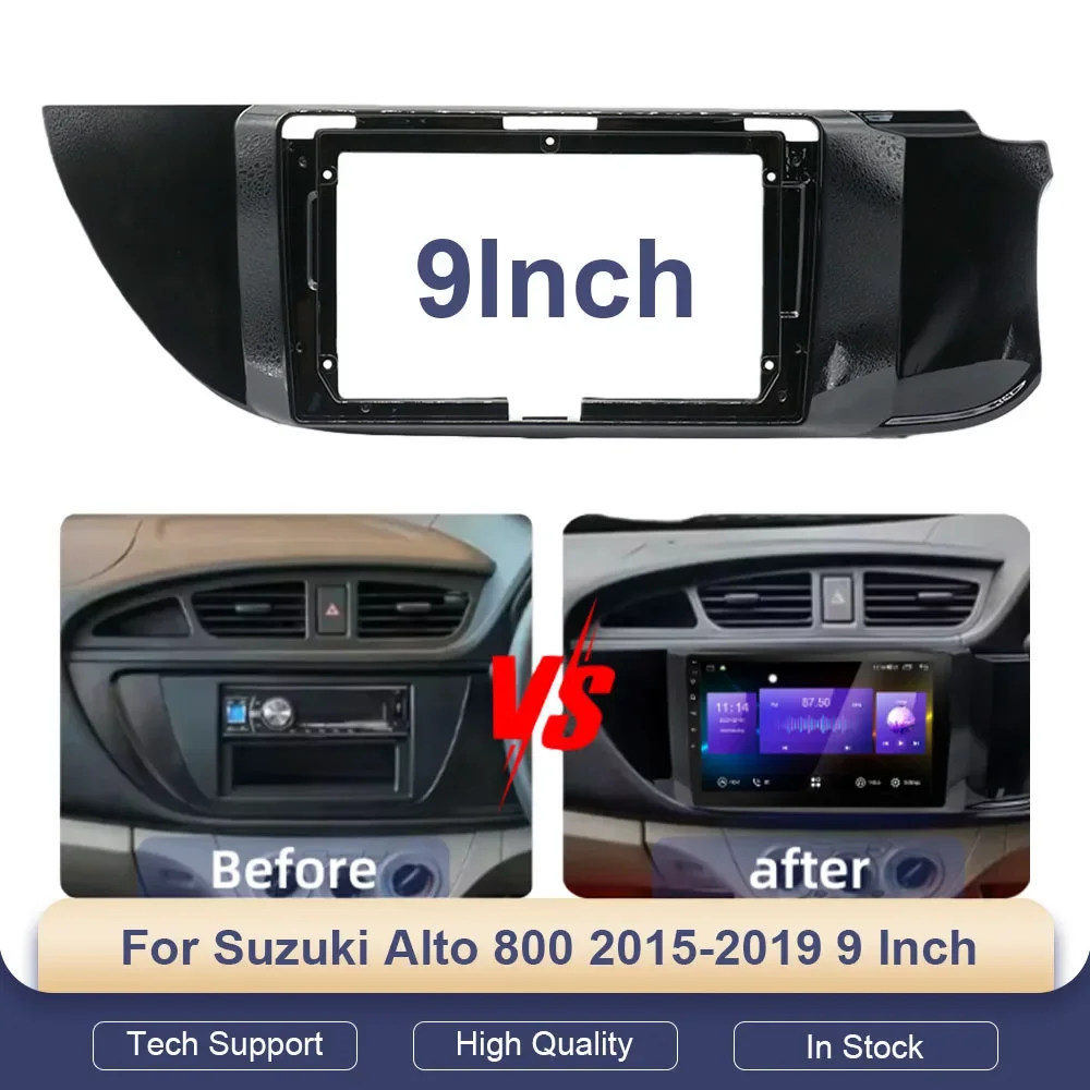 

Car Audio Frame Fascia Adapter For Suzuki Alto 800 2015-2019 9 Inch Android Radio Dash Fitting Panel Kit