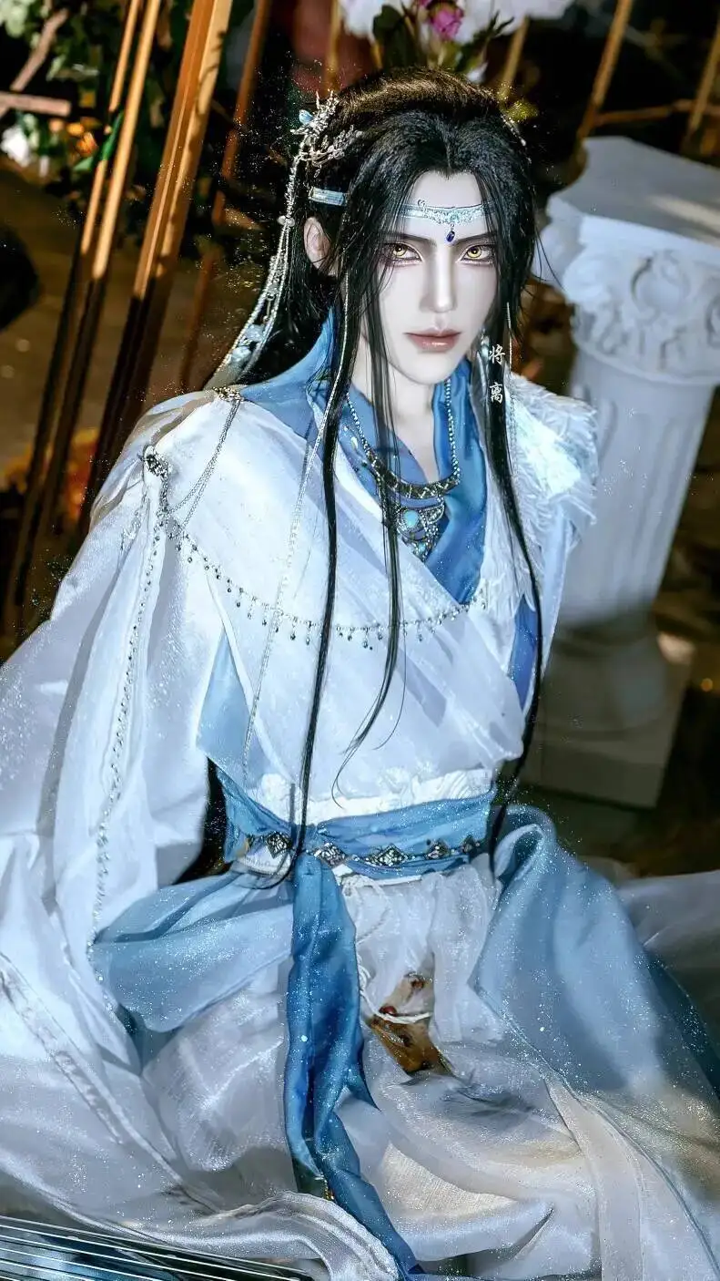 

Новый древний стиль Mo Dao Zu Shi The Untamed Exotic Lan Wangji Косплей Хэллоуин Костюм для выступлений Аниме Одежда Hanfu Наряды