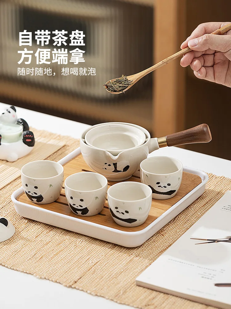 Panda Kung Fu Tea Set, Kuaike Cup, Home Teapot, Tea Cup Gift