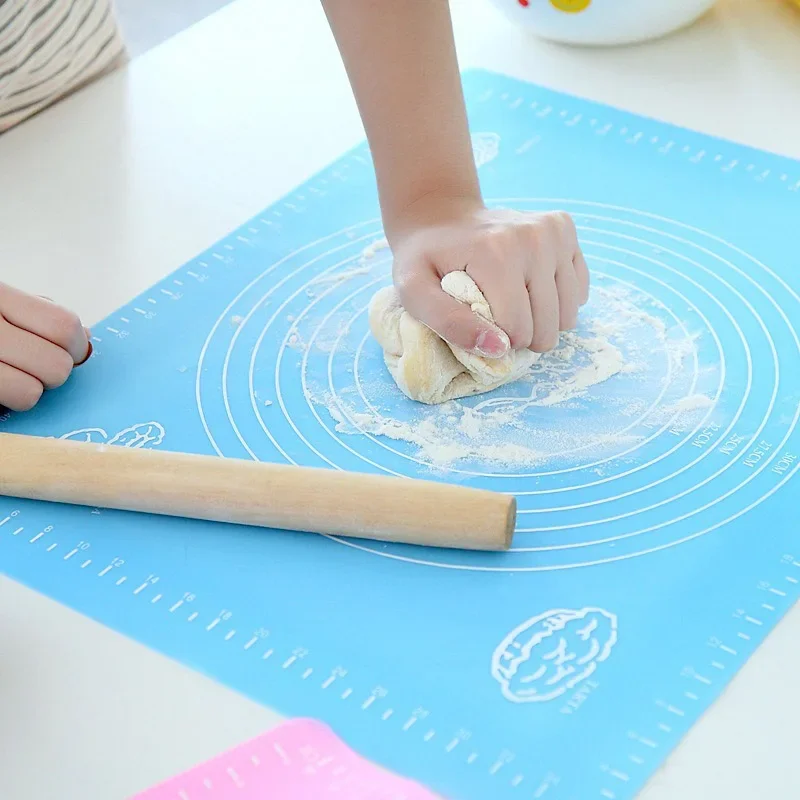 

Silicone Non-Stick Rolling Mat Pastry Non-Slip Mat Kitchen Tools for Making Pastry Cakes Texture rolling pin Dough roller Baking