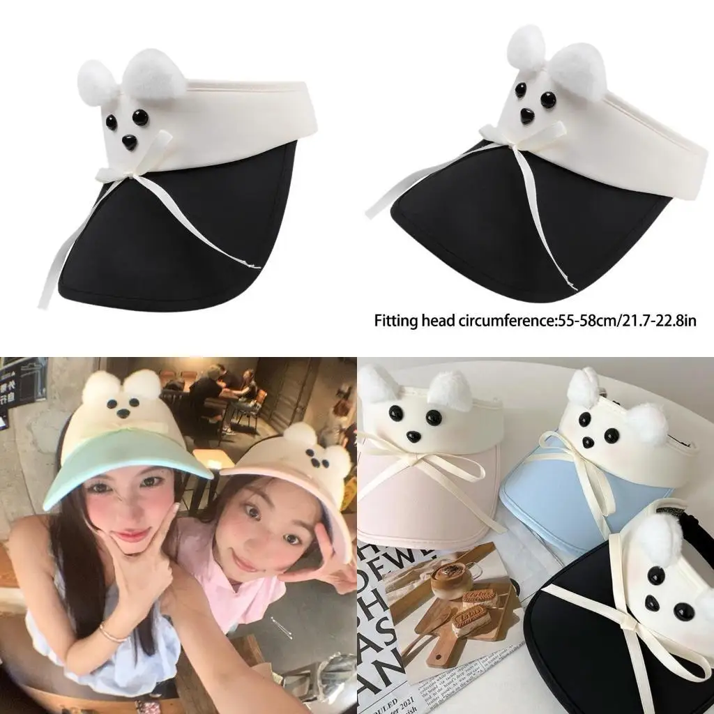 قبعة R1WE الرياضية ذات الظل الشمسي، قبعة الشمس الفارغة، قبعة الباليه ذات الأقواس المسامية للتمرين