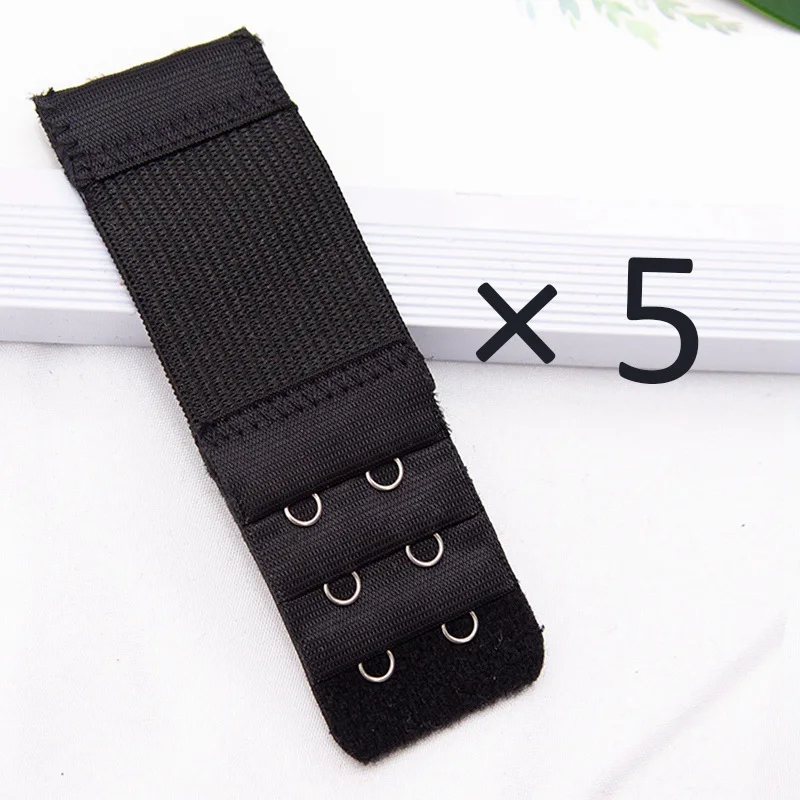 5Pcs Buckle Set New Women Bra Extender Elastic Bra Extension Strap Hook Clip Expander Adjustable Belt Intimates Accessories