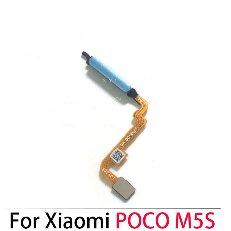 For Xiaomi Poco M5 M5S Home Button Fingerprint Sensor Return Power Flex Cable