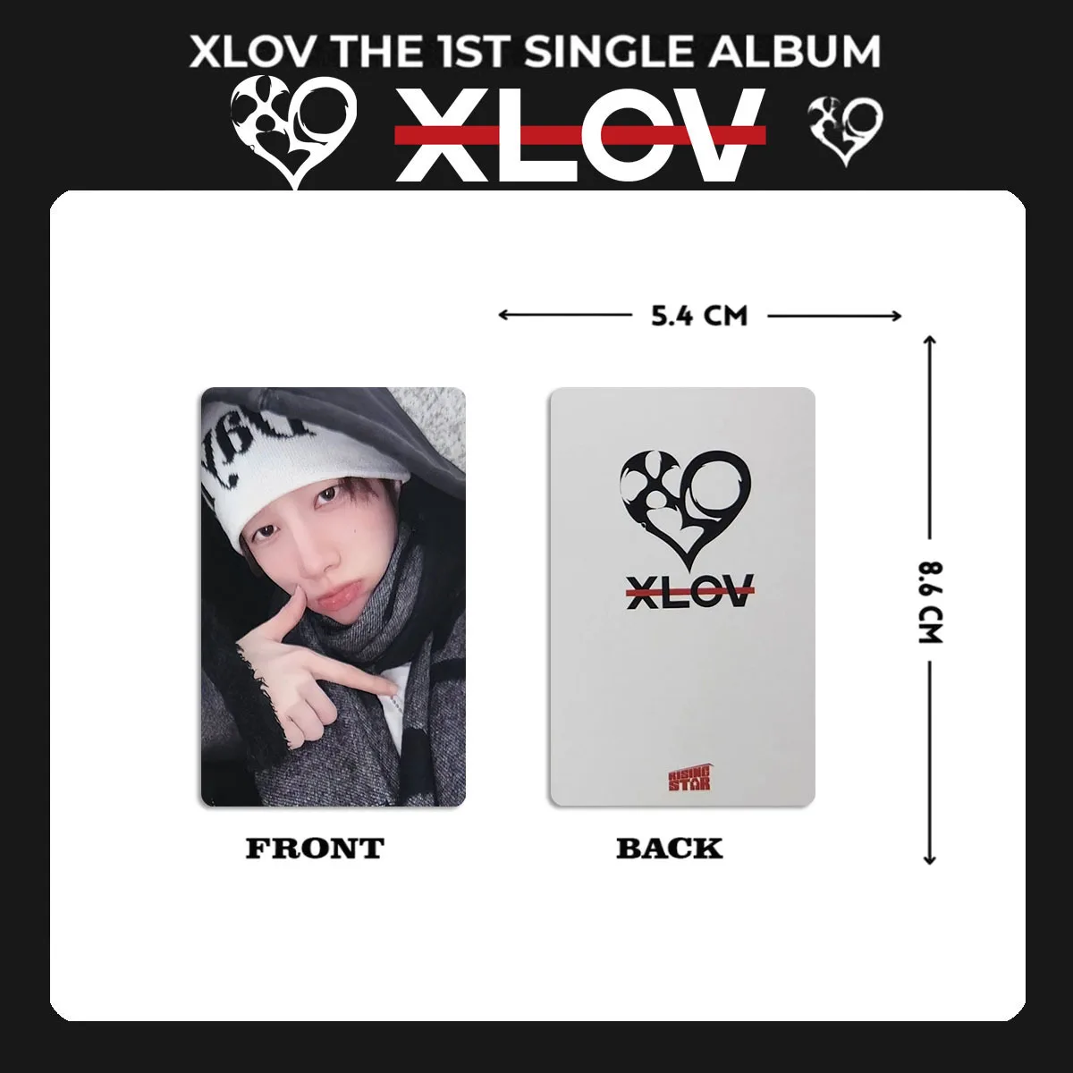 Kpop XLOV Album I'MMA BE PhotoCard K4 MAKESTAR Store Benefit Card EVOL WUMUTI RUI HYUN HARU Fans Gifts