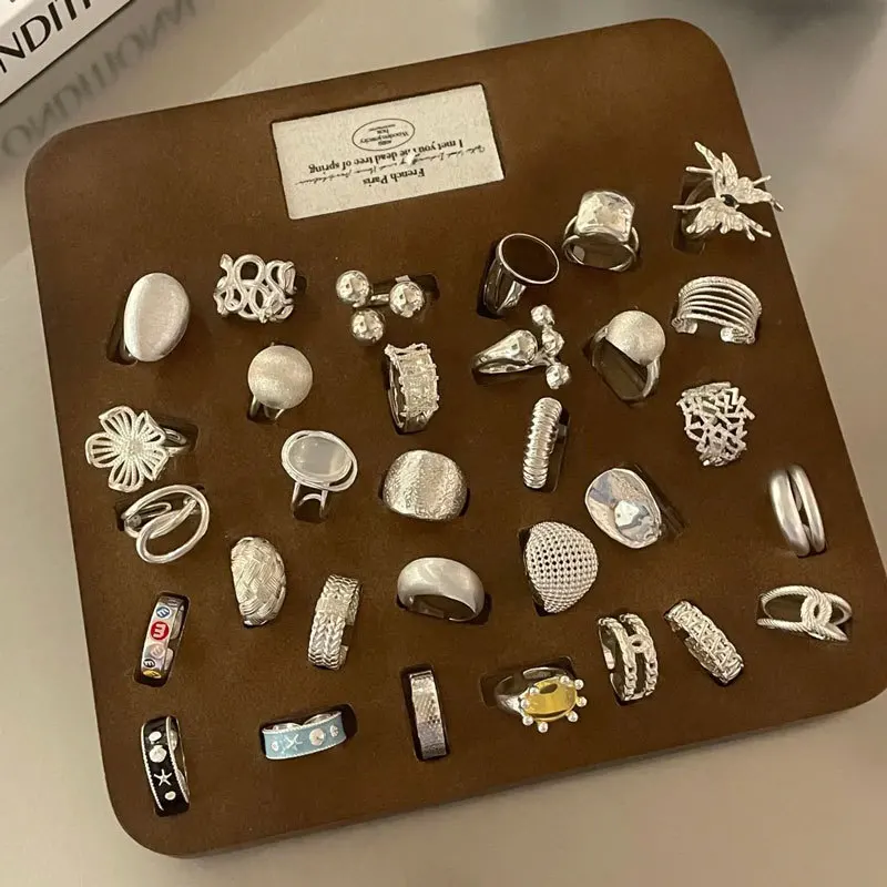 

Adjustable Floral Ring, Butterfly Openwork Design with , Dainty Stackable Band, Y2K Fashion Minimalist Jewelry Gift