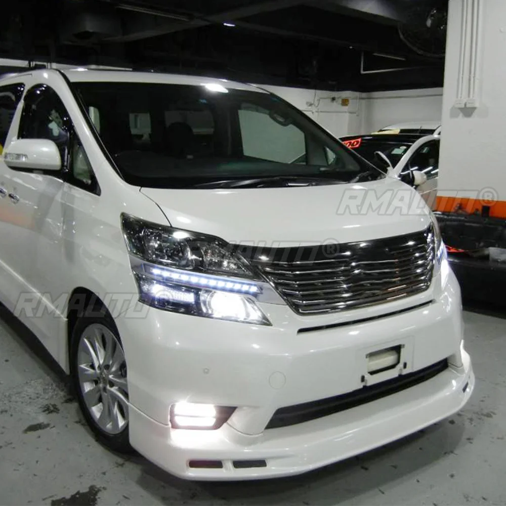 2Pcs LED DRL Daytime Running Lights Dynamic Daylight Turn Signal Light Body Kit for Toyota Vellfire 2008-2015 Car Accessories
