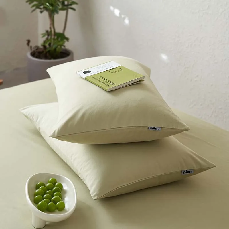 

Pure Cotton Pillowcase Soft Egyptian Cotton Soft 100 Thread Count New Solid Color Pillow Cover Comfortable Home Bedding Cases 이불