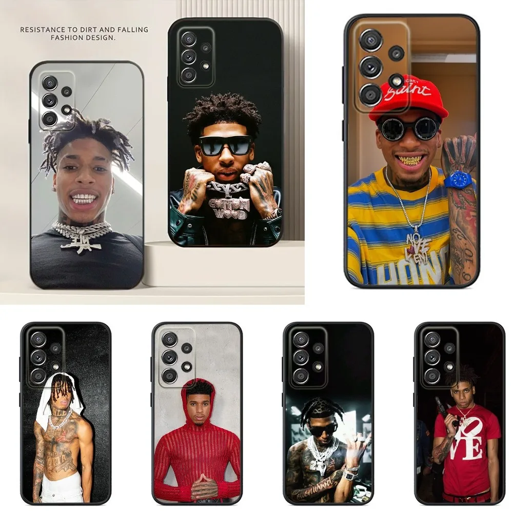 

Rapper NLE Choppa Phone Case For Samsung S24,S23,S22,S21,S20,S10,S10E,S9 Plus FE Note 20 Ultra 10,9 Plus Black Case