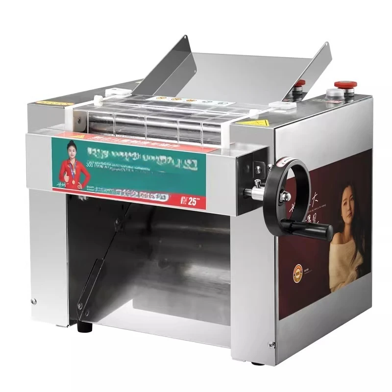 

Высокоскоростная тестомесильная машина, машина для приготовления лапши, настольный роликовый тестораскаточный аппарат из нержавеющей стали, машина для приготовления оберток для пельменей