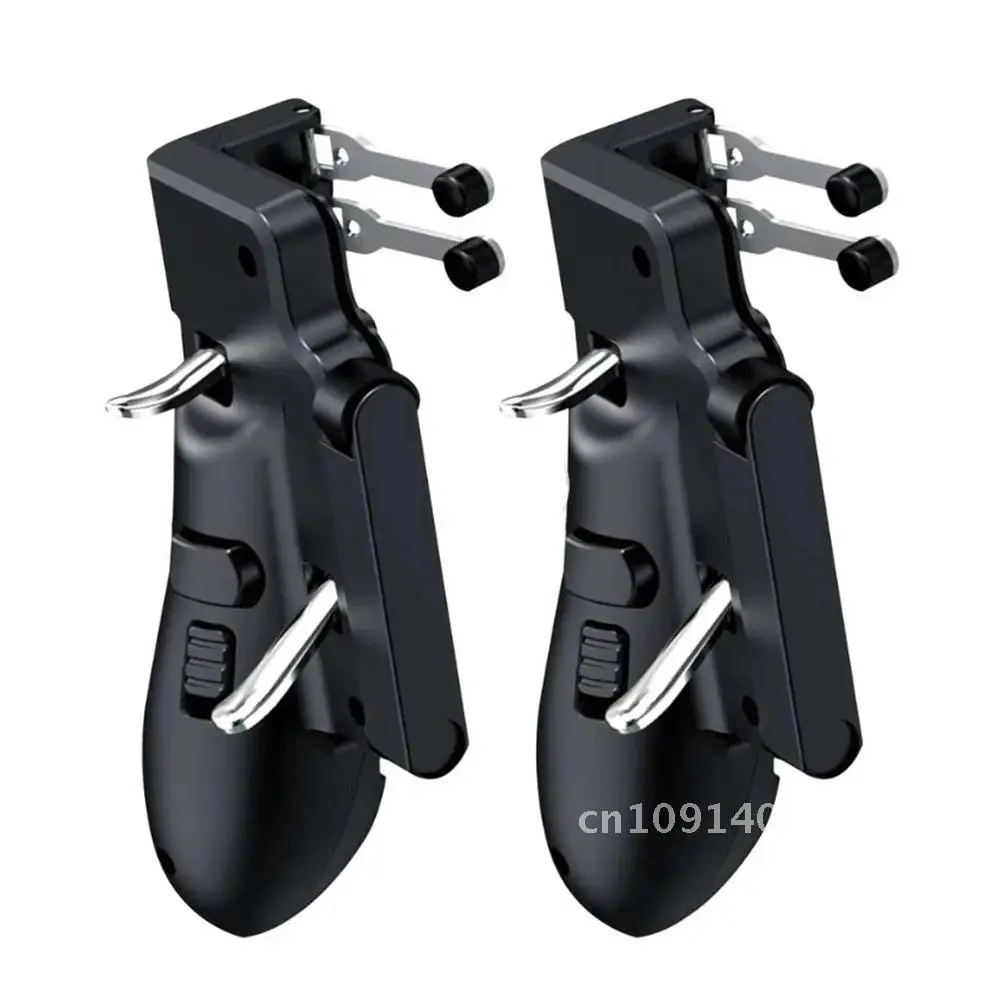 H11 6 Finger Mobie Controller for PUBG Gamepad Tablet Trigger Handle Portable Game Grip Handles for Ipad iPhone Samsung