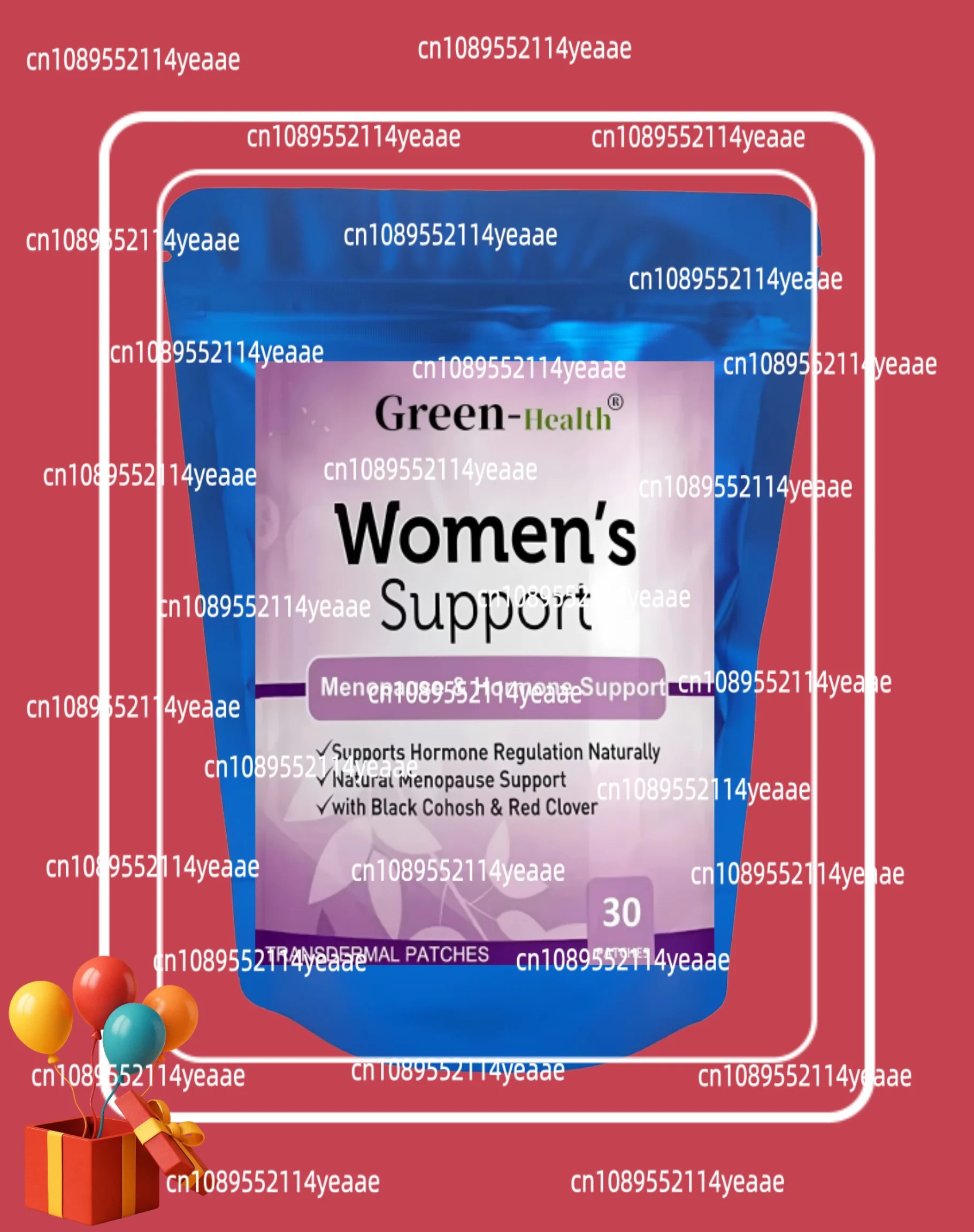 Womens Support Transdermal Patches Hormone Regulation Menopause Support -30 Patches One Month Supply