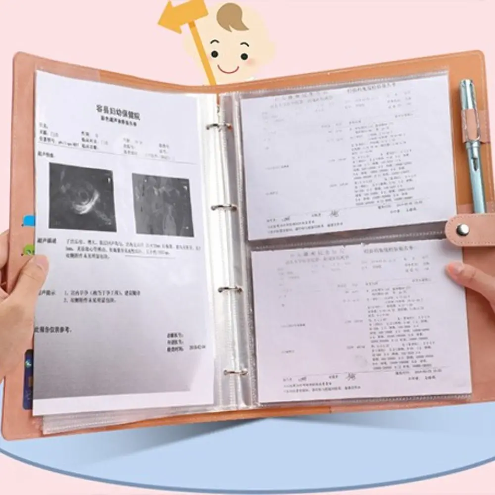 Pregnancy Examination Treasure Map of Pregnant Mother Inspection Report Folder Pregnancy Booklet Commemorative Handbook