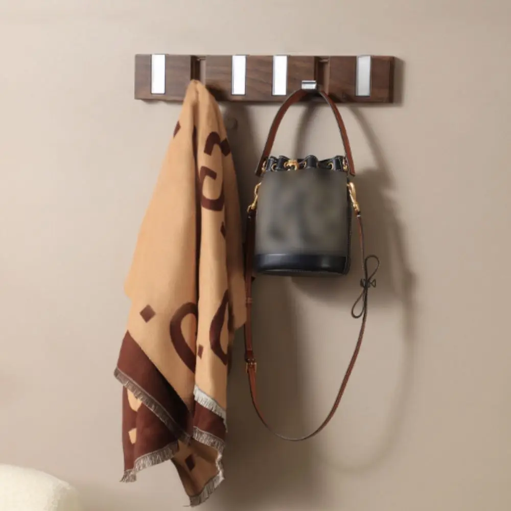 Piano Keys Clothes Coat Storage Hook 6 Hooks Wall Mounted Towels Robe Hook Space Saving Foldable Sundries Storage Hook Shower