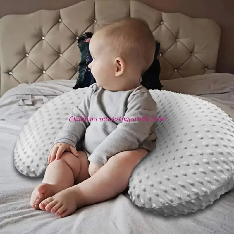 Nursing Pillowcase for Breastfeeding, Soft & Comfortable Baby Pillow Slipcover Breathable Infant Support Cushion Case 425F