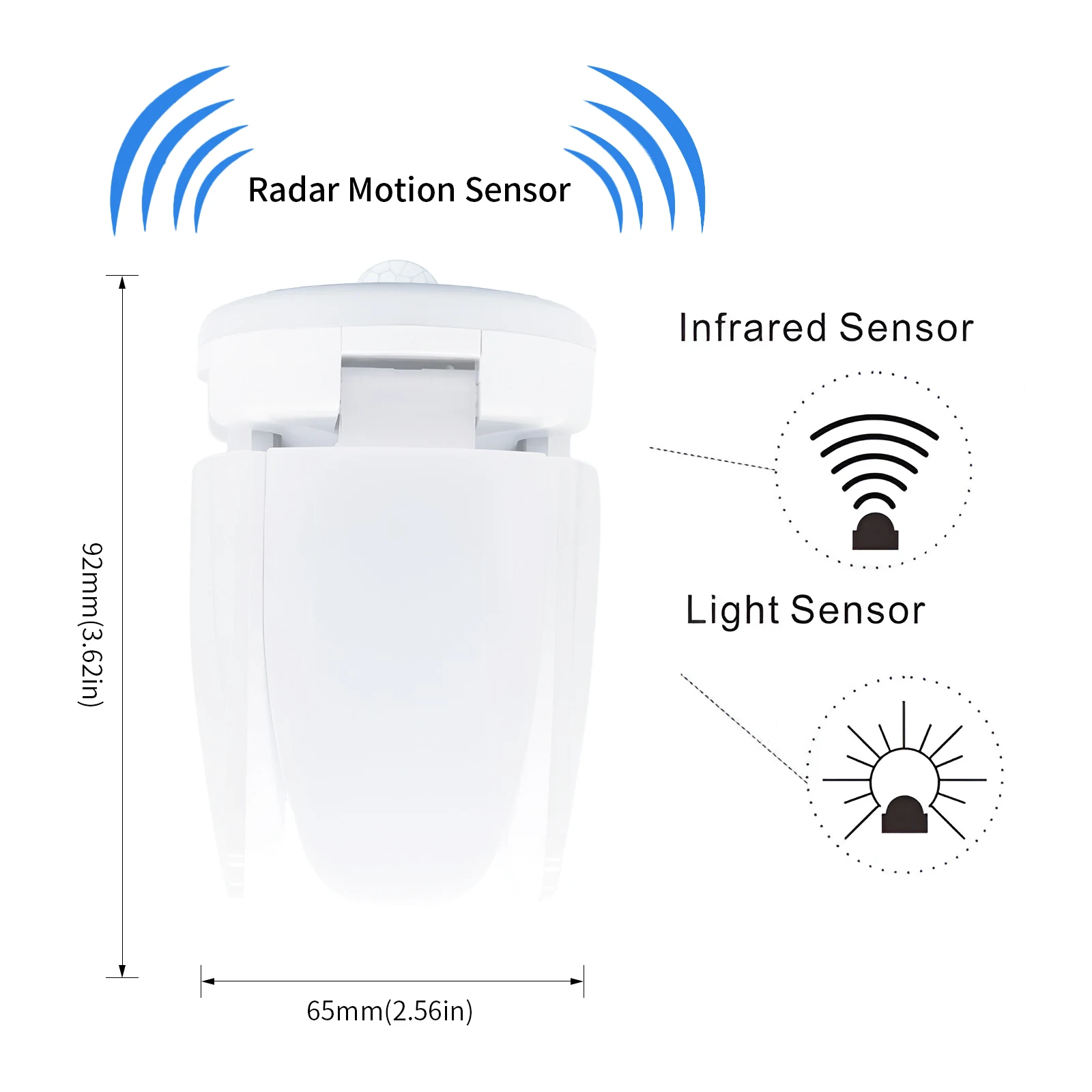 Imagem -05 - Lâmpada Led Sensor de Movimento Night Luz Sensor Pir Auto on e Off Lamp Iluminação de Estacionamento Doméstico E27 110v 220v 28w