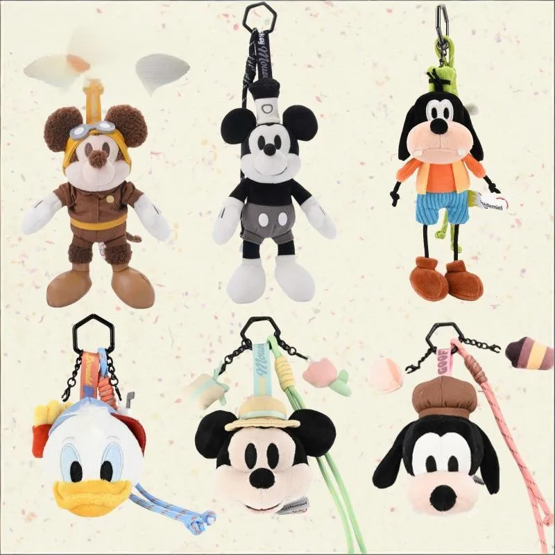 

Микки Дональд Дак Стич плюшевый брелок милая плюшевая кукла рюкзак кулон игрушка для мальчика и девочки подарок на день рождения и Рождество